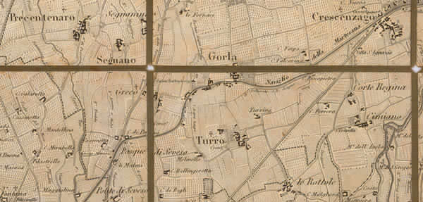 Milano e dintorni. Quadrante generale. 1833